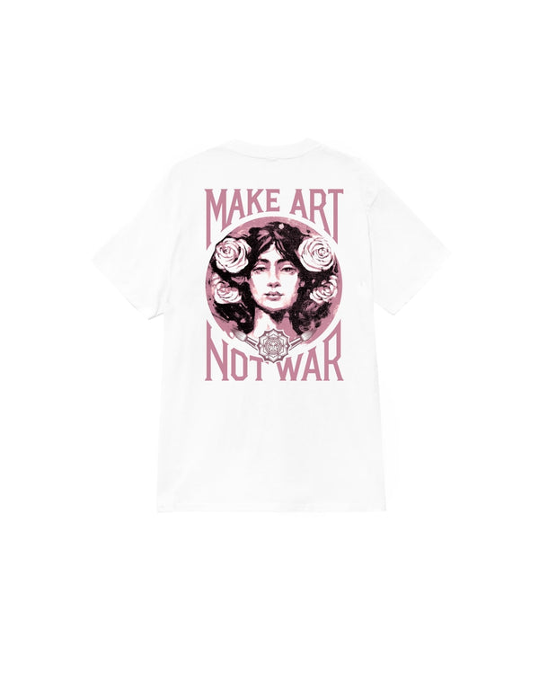Obey Make Art Not War Tee Bianco Uomo - 1
