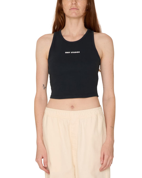 Obey Studios Mini Bold Tank Nero Donna - 1