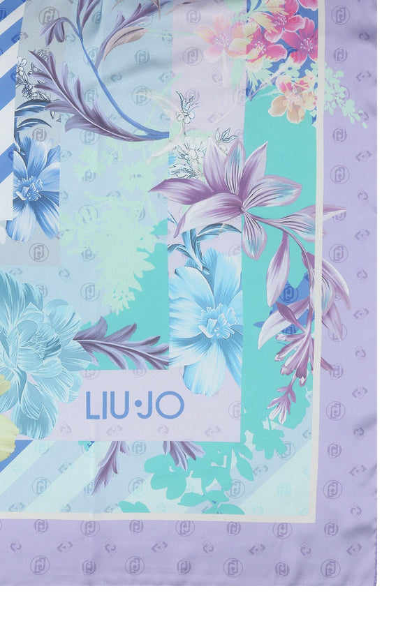 Liu Jo Scarf Digital Fl 120x120 Purple Woman - 1