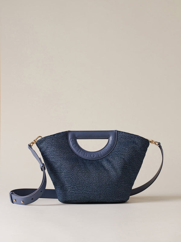 Borbonese Borsa Shopping S. Blu Donna - 1