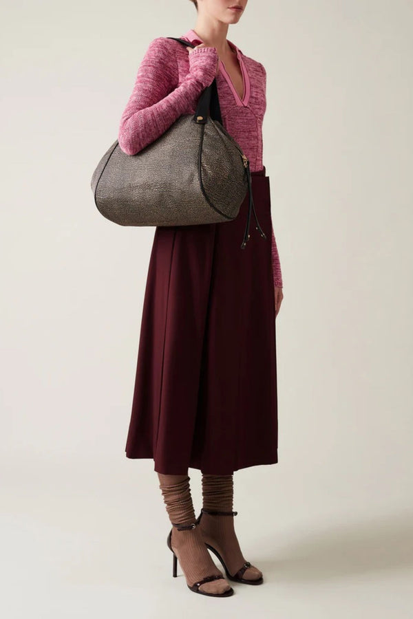 Borbonese Borsa Shopping Naturale Donna - 1