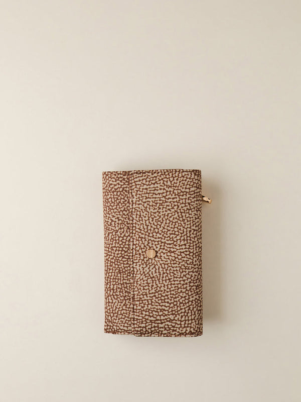 Borbonese Portafoglio Medium Patta/lampo Beige Donna - 1