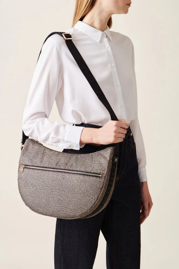 Borbonese Luna Bag Middle Naturale Donna - 1