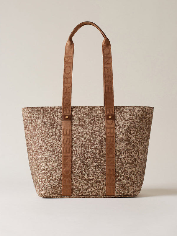 Borbonese Borsa Shopping M. Beige Donna - 1