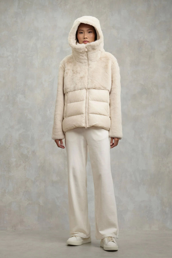 Blauer Piumino Maniche Ecopelle Donna - 1