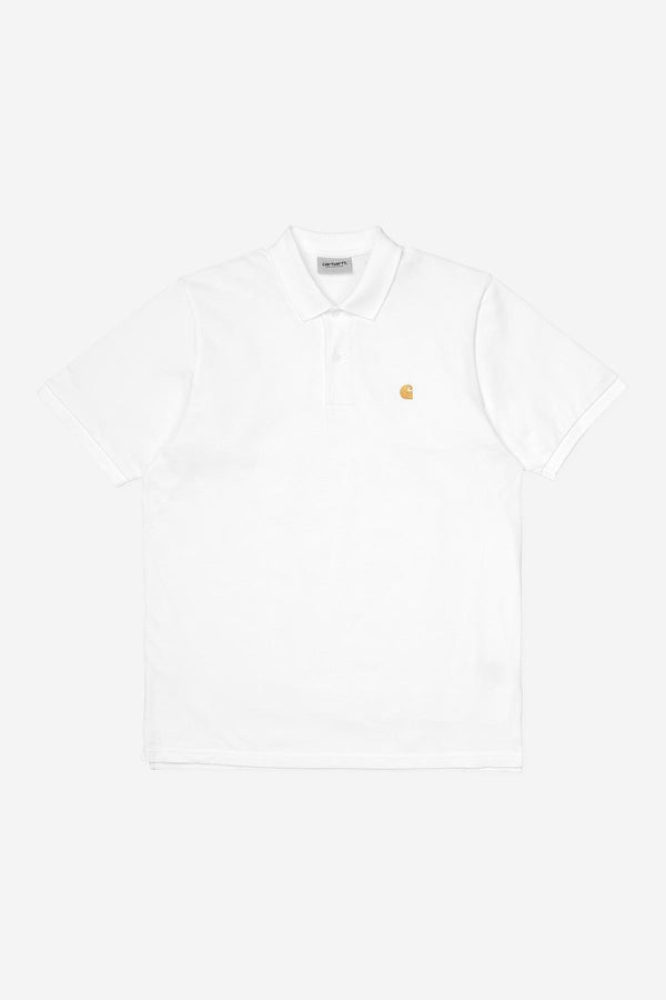 Carhartt Wip Chase Polo Cotton Pique' Bianco Uomo - 1