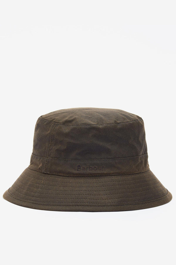 Barbour Wax Bucket Hat Verde Uomo - 1
