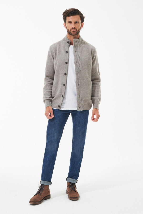 Barbour Essential Patch Zip Knitwear Uomo - 1
