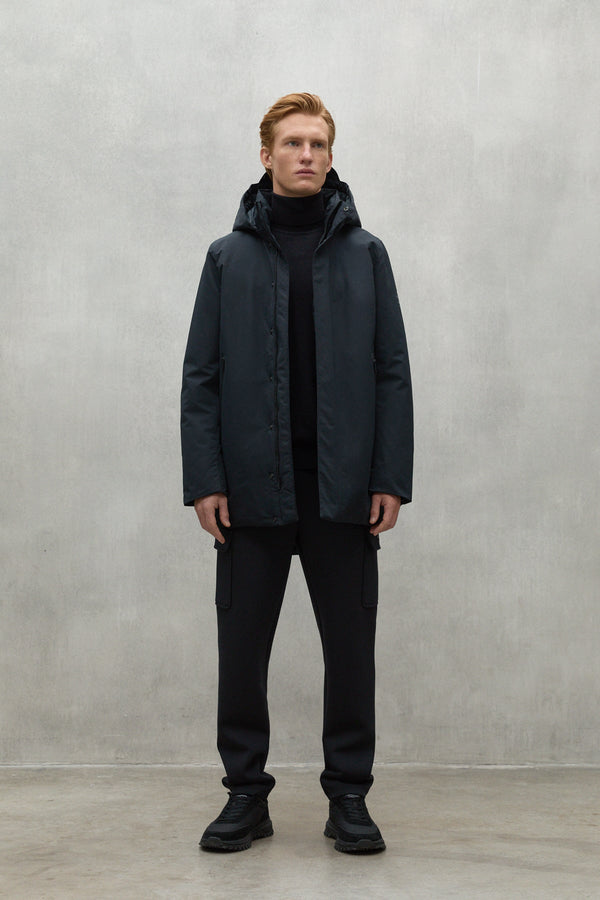 Ecoalf Cappotto Tess. Tecnico 3/4 Nero Uomo - 1