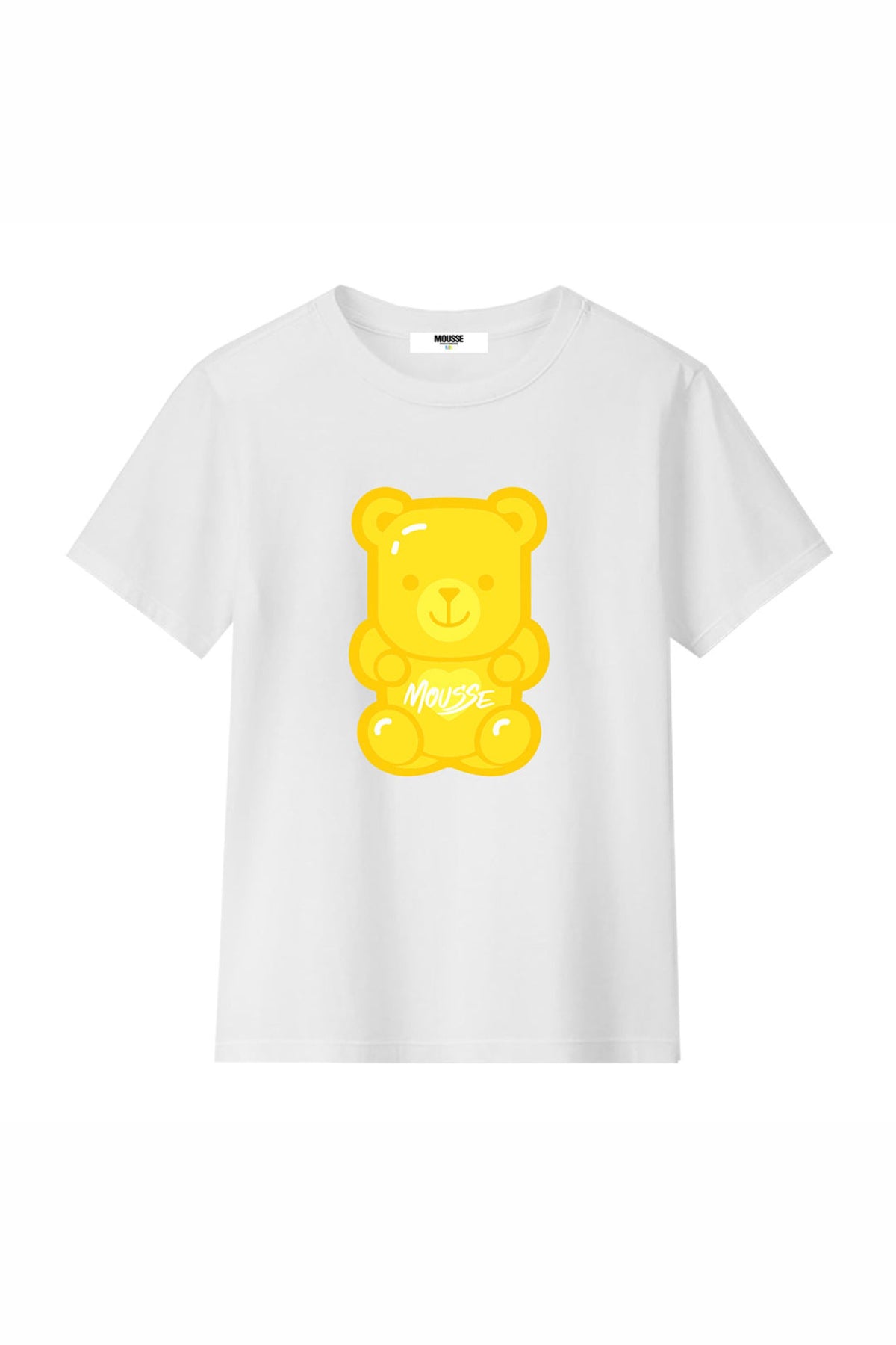 Mousse T-shirt Gummy Bear Bianco Bambina - 1