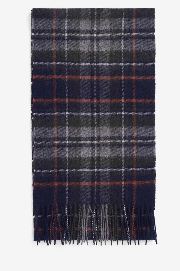 Barbour New Chech Tartan Scarf Blu Uomo - 1
