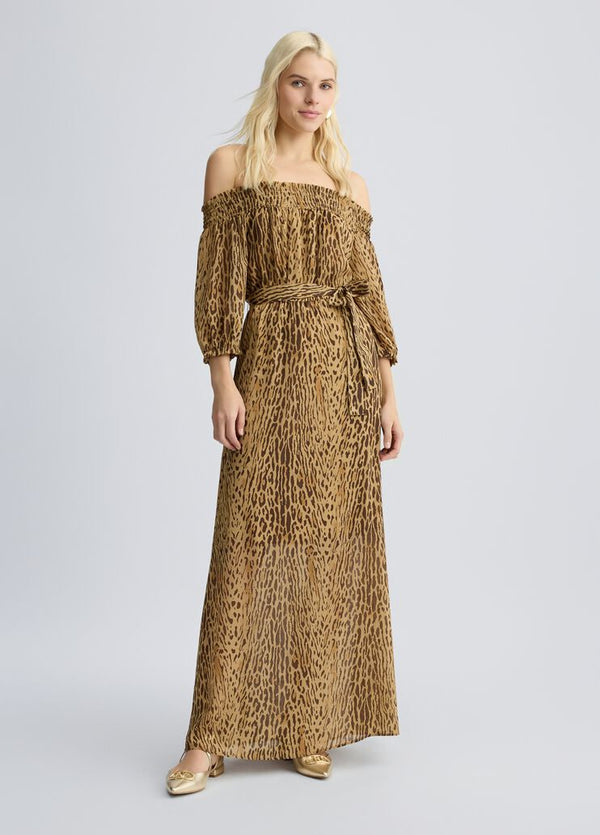 Liu Jo Abito Lungo Scollo Elastico Multicolore Donna - 1