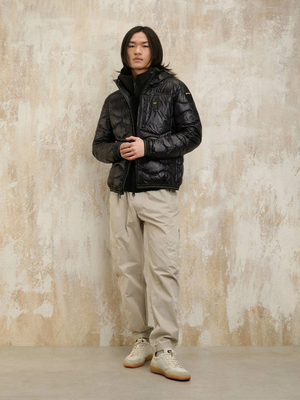 Blauer Piumino Ondina C/cappuccio Nero Uomo - 1