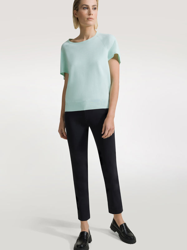 Rrd Knit Round Neck Bianco Donna - 1