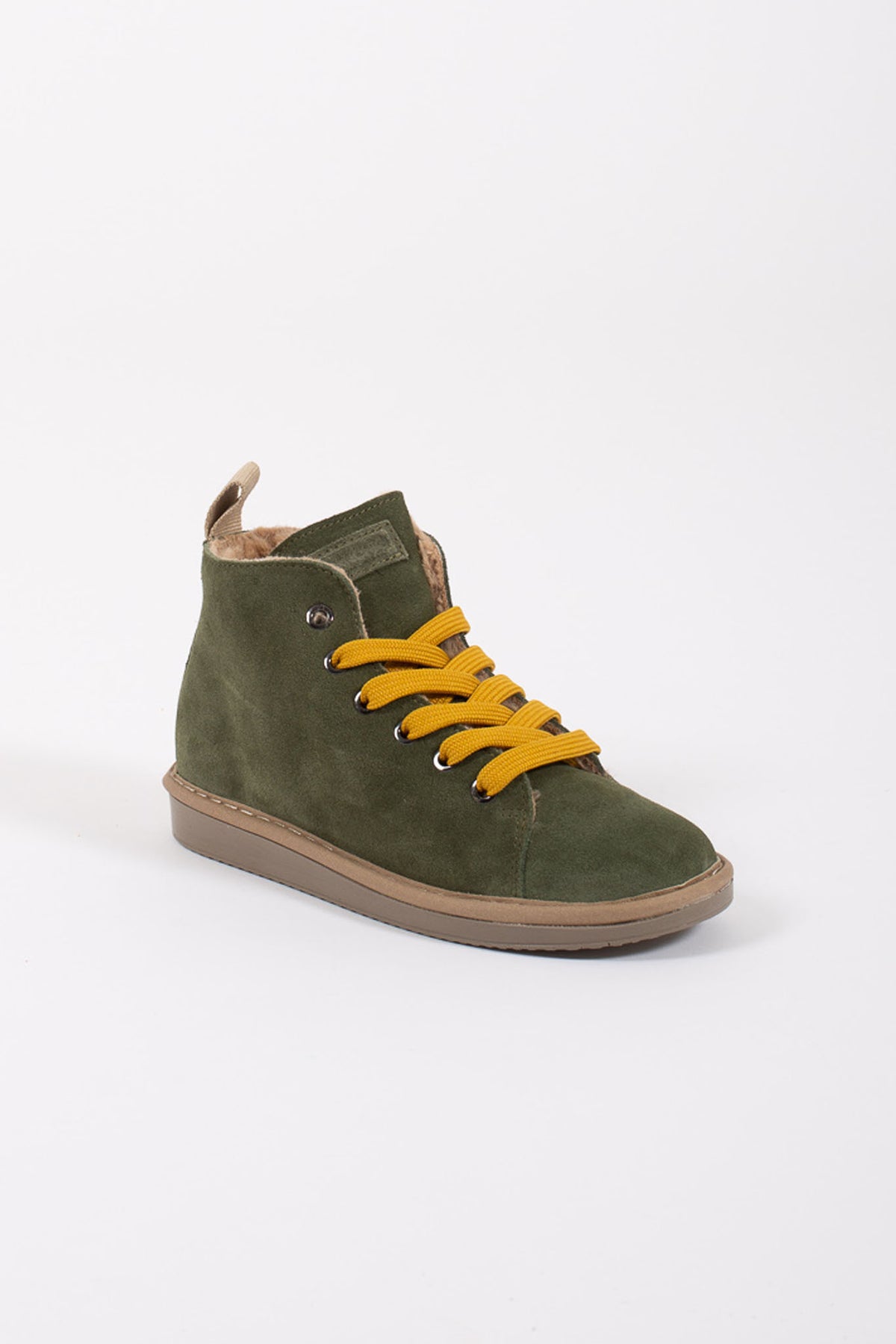 Panchic Ankle Boot Suede Green Child - 2