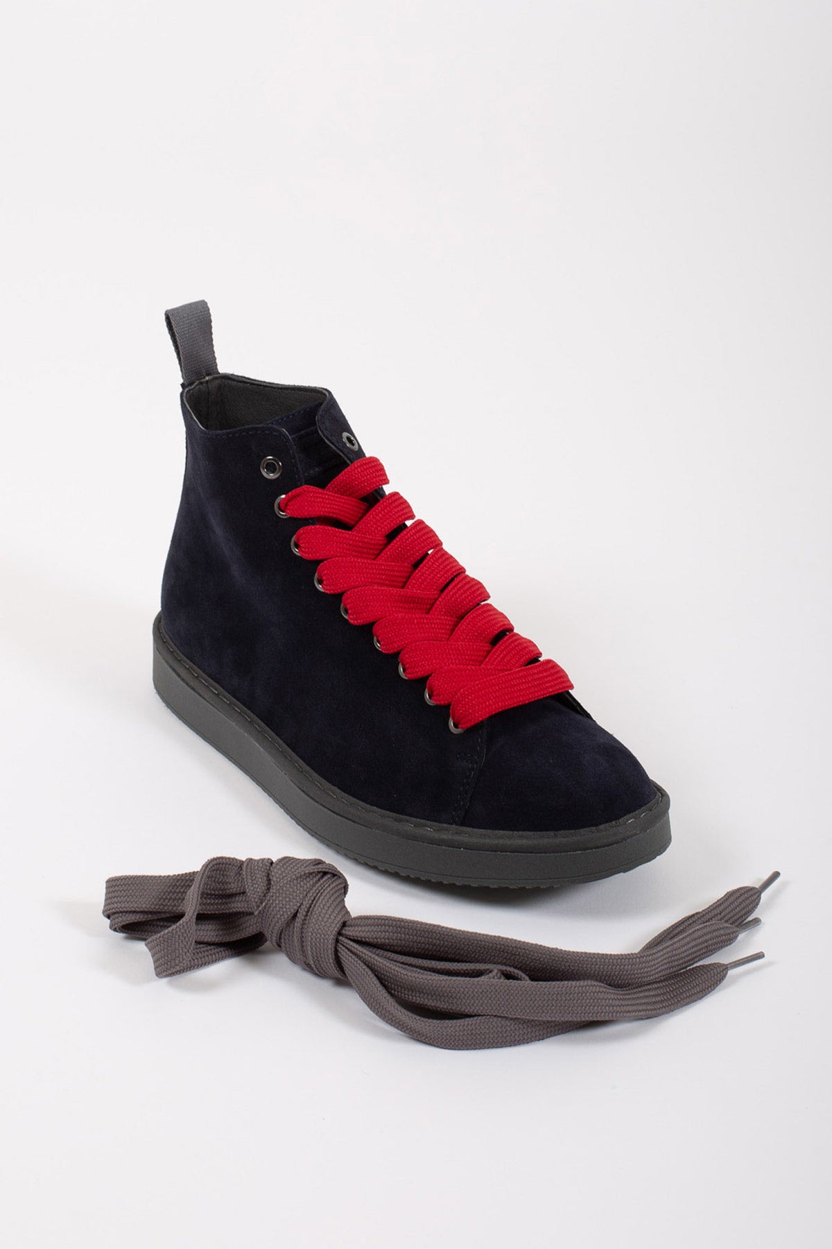 Panchic Ankle Boot Suede Microfibre Blu Uomo - 4