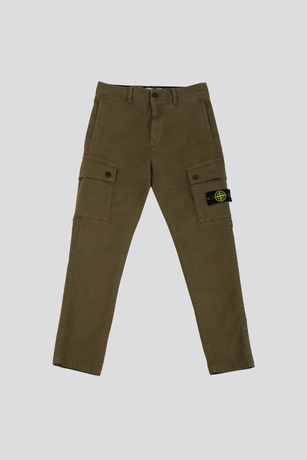 Stone Island Cargo Cotton Stone Stretch Green Child - 1