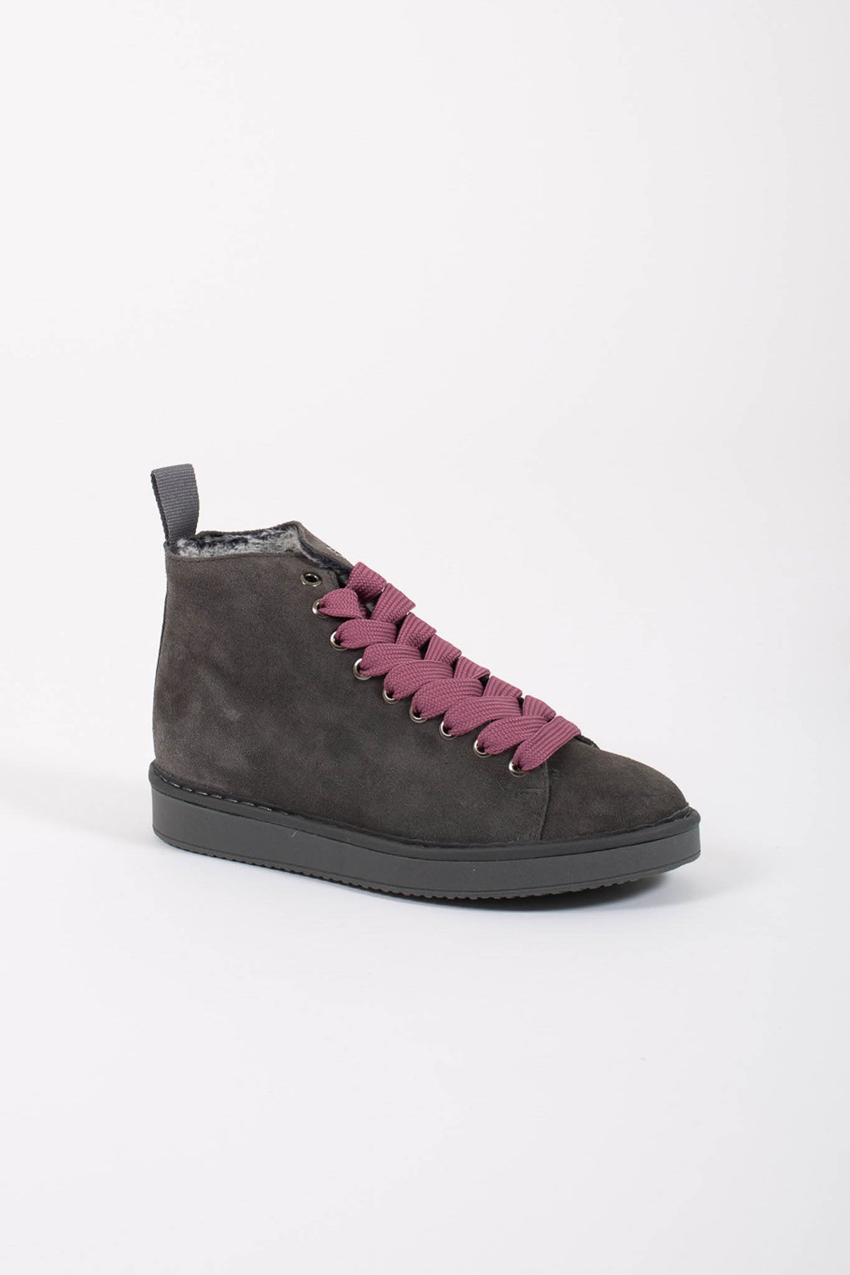 Panchic Ankle Boot Suede Faux Fur Marrone Donna - 2