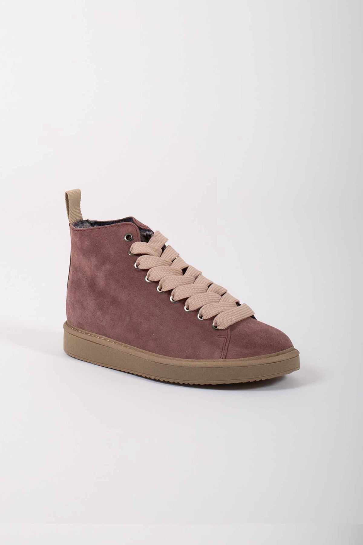 Panchic Ankle Boot Suede Faux Fur Marrone Donna - 2