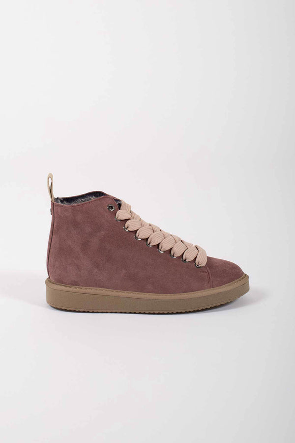 Panchic Ankle Boot Suede Faux Fur Brown Women - 1