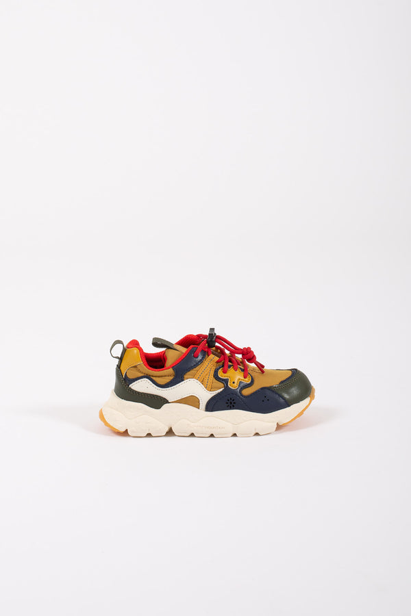 Flower Mountain Sneakers Eco Calf/nylon Verde Bambino - 1