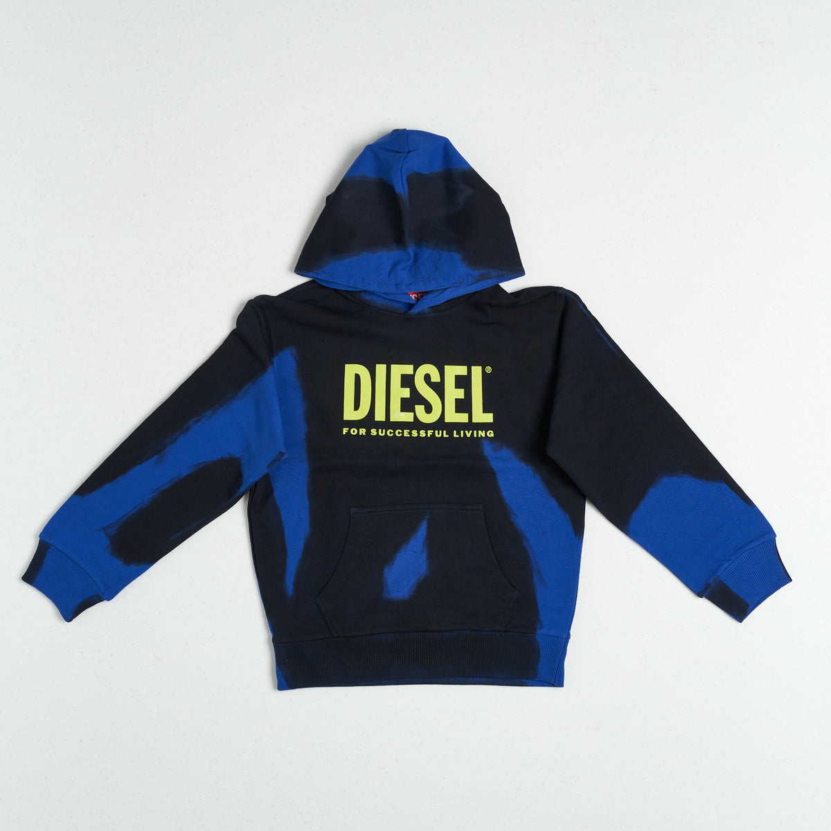 Diesel Kid Blue Logoed Hoodie for Boys - 2