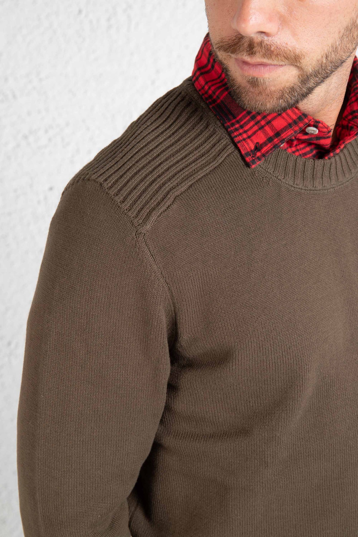 Lyle & Scott Men's Green Crew Neck Pullover - 4