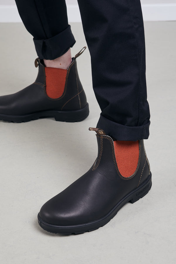 Blundstone Brown Colored Elastic Ankle Boot for Men - 1