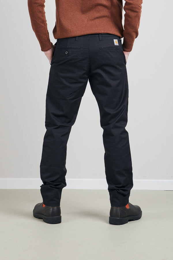 Carhartt Wip Sid Pant Stretch Twill Nero Uomo - 1