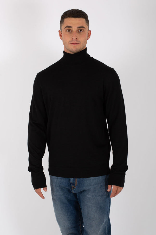 Selected Merino Noos Turtleneck Black Men - 1