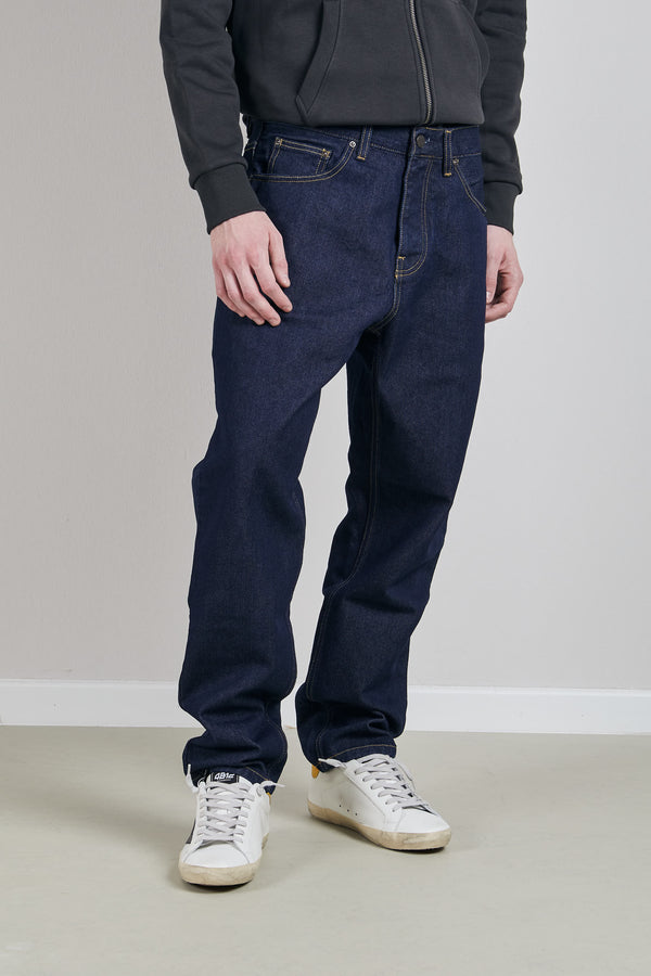 Carhartt Wip Newel Pant Maitland Deniim Blu Uomo - 1
