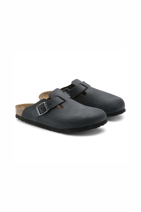 Birkenstock Boston Oiled Nero Uomo - 3