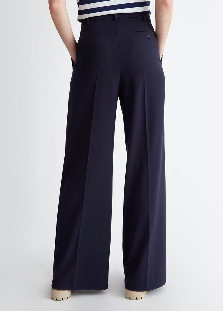 Liu Jo Pantalone Fluido Twill Blu Donna - 4