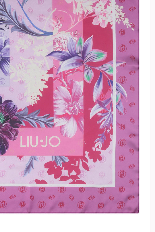 Liu Jo Scarf Digital Fl 120x120 Purple Woman