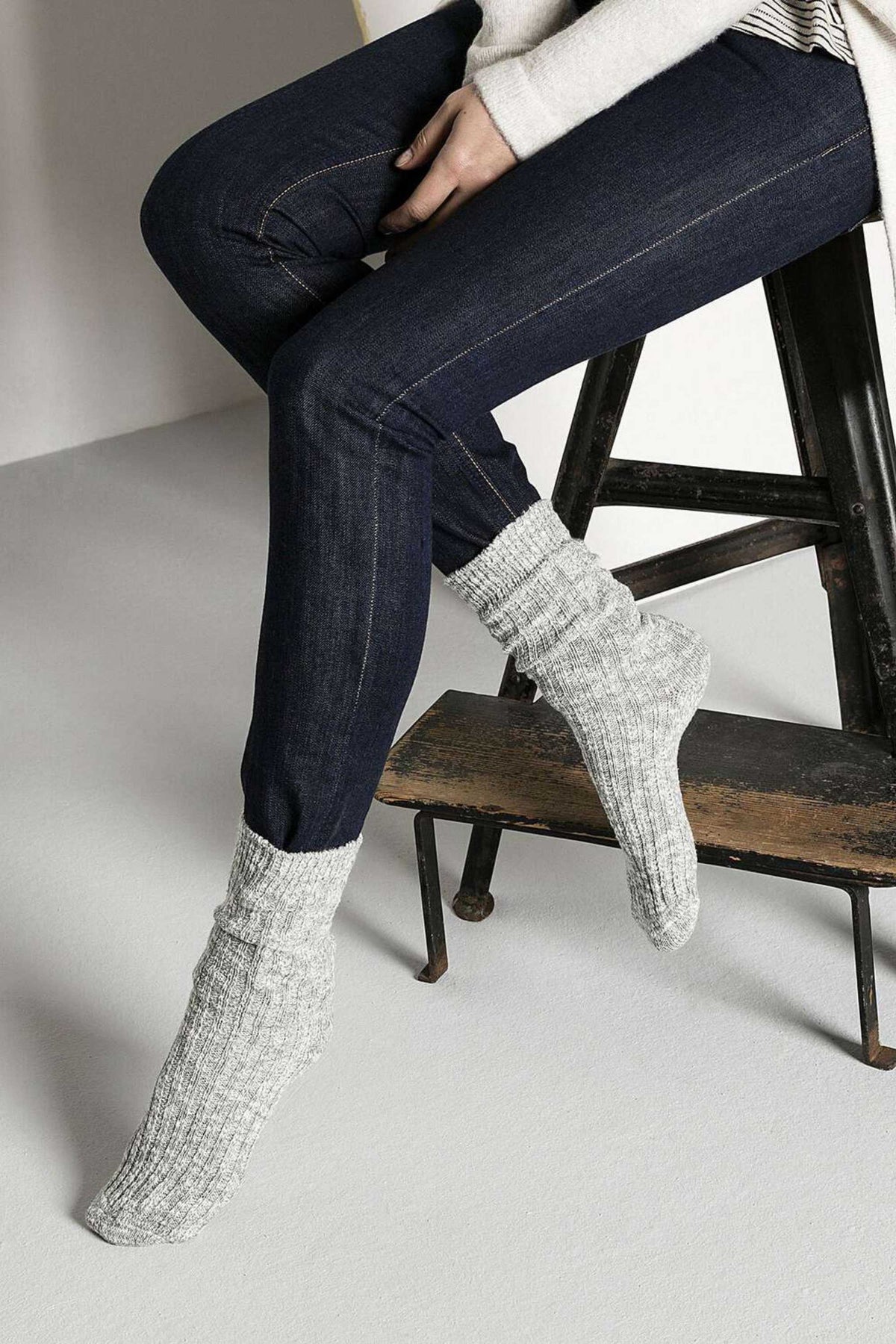 Birkenstock Calze Cotton Slub Bianco Donna - 1