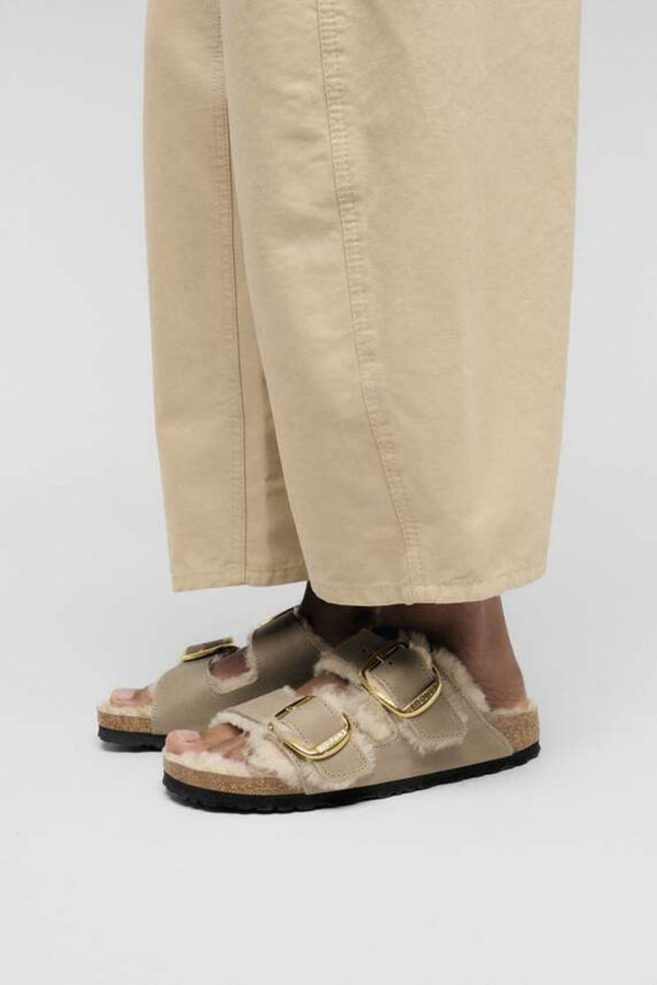 Birkenstock Arizona Big Buckle Shearling Marrone Donna - 1