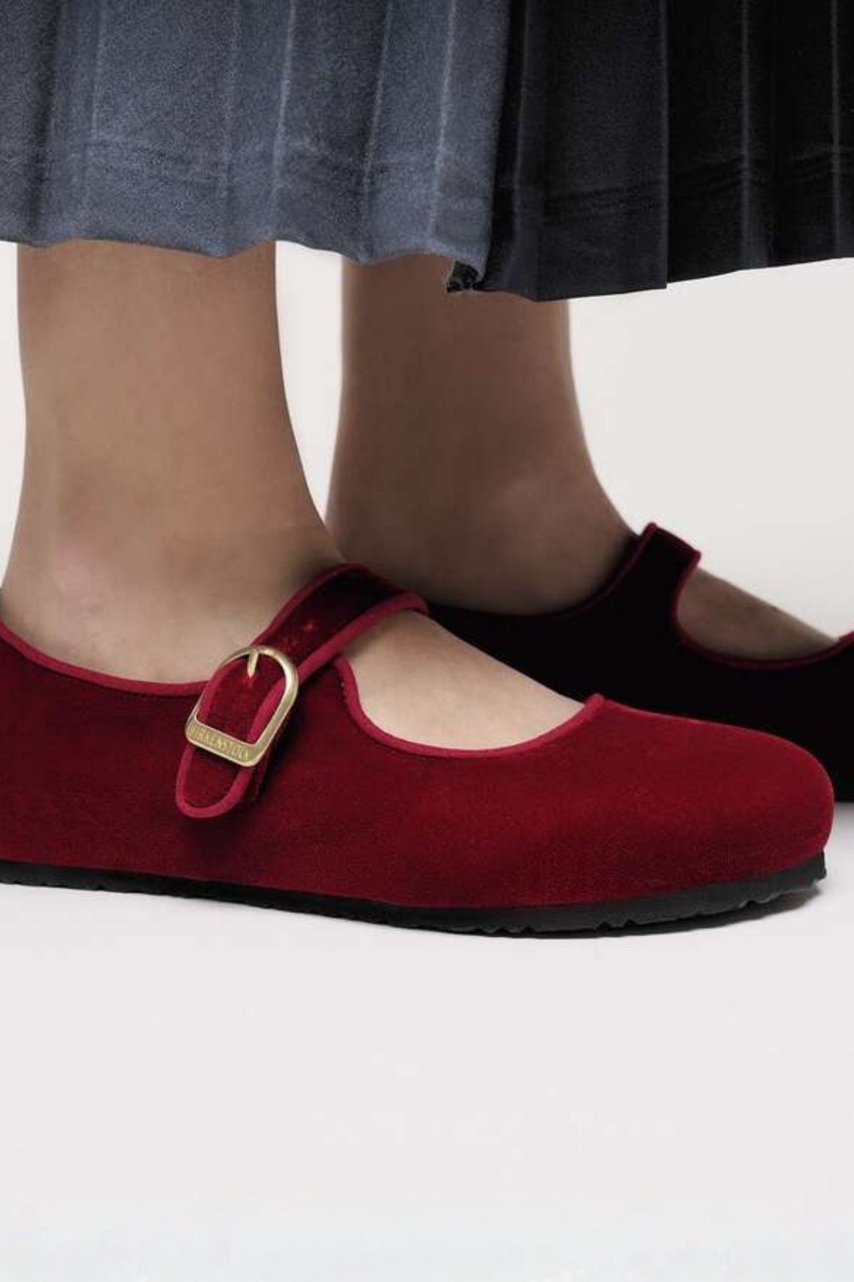 Birkenstock Santa Clarita Velvet Rosso Donna - 1