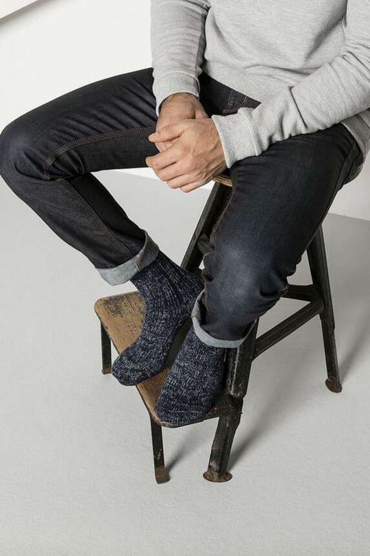 Birkenstock Calze Cotton Twist Blu Uomo