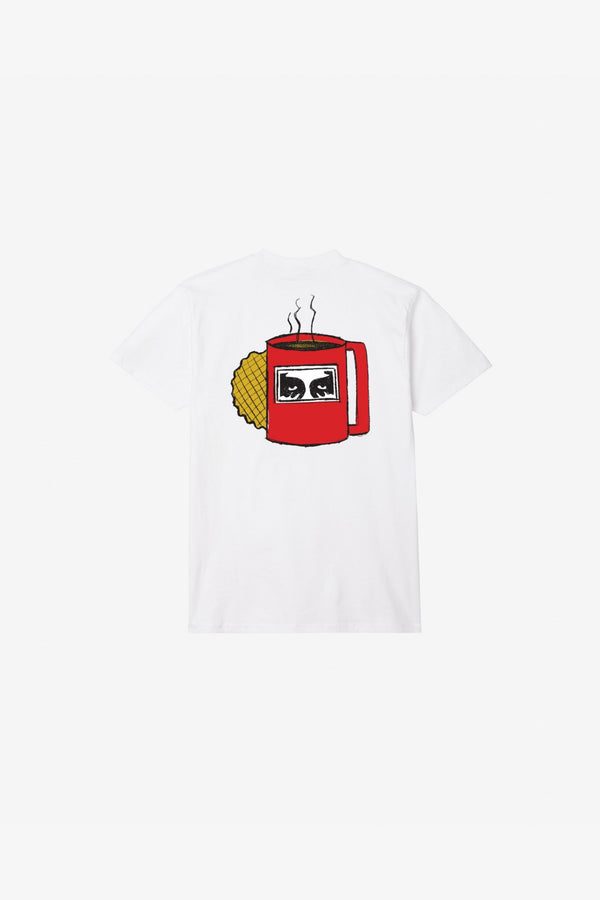 Obey Coffee Cup Tee Bianco Uomo - 2