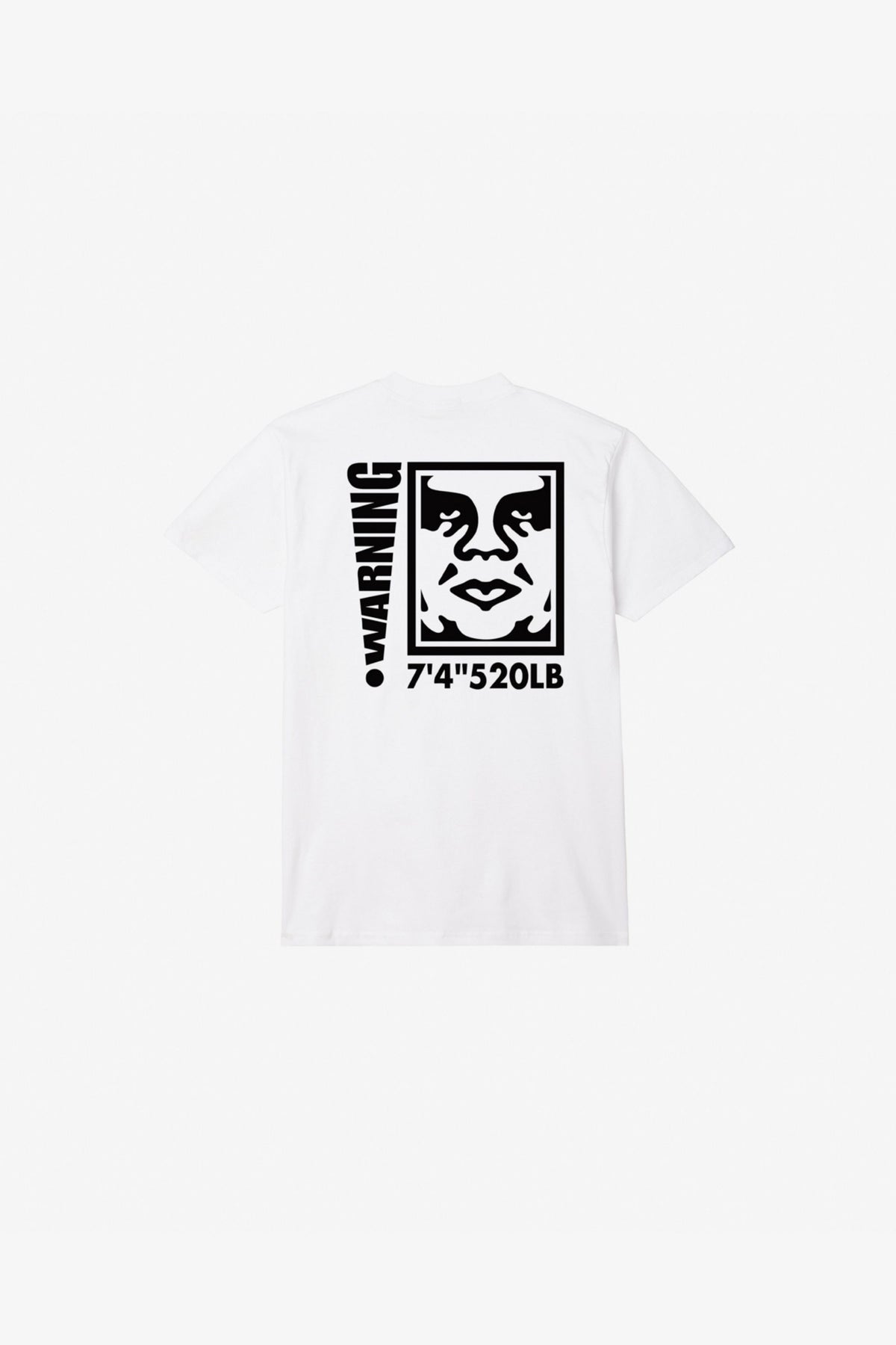 Obey Warning Tee Bianco Uomo - 2