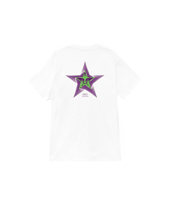 Obey Cosmic Noise Tee Bianco Uomo