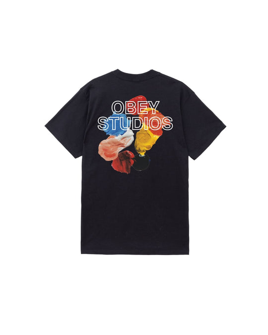 Obey Studios Palette Tee Nero Uomo