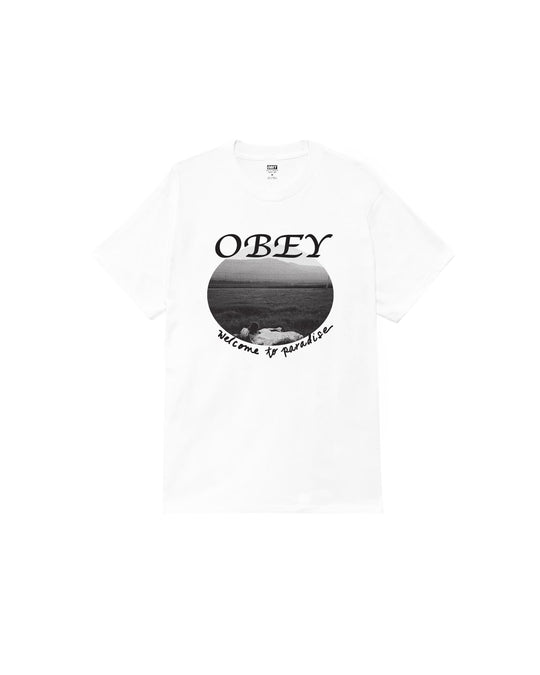 Obey Welcome To Paradise Tee Bianco Uomo