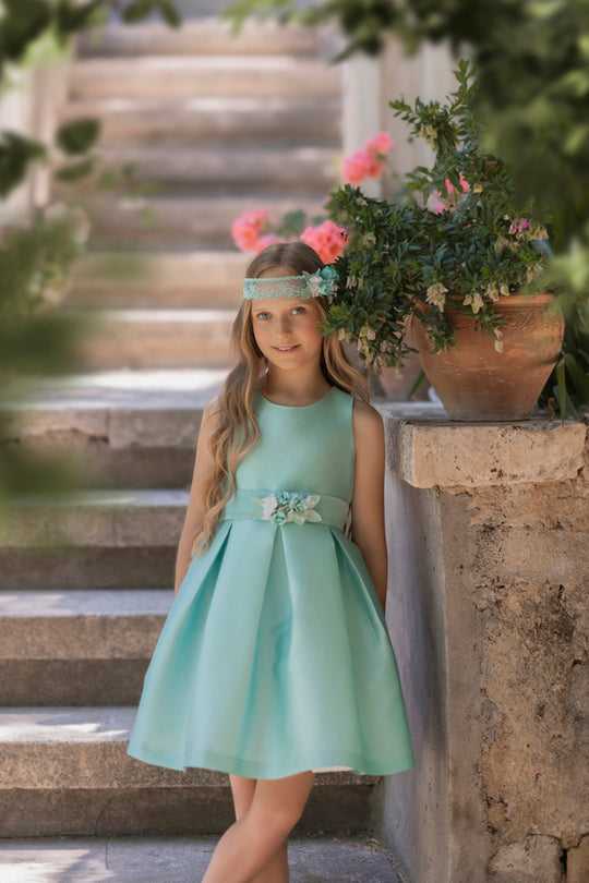 Mimilu' Vestito Cerimonia Mikado Bambina