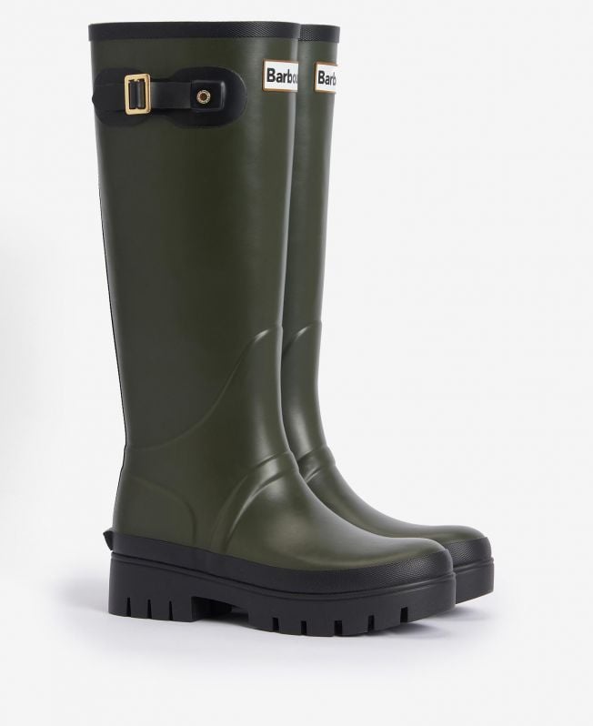 Barbour Snowdon Tall Welly Stivale Nero Donna - 1