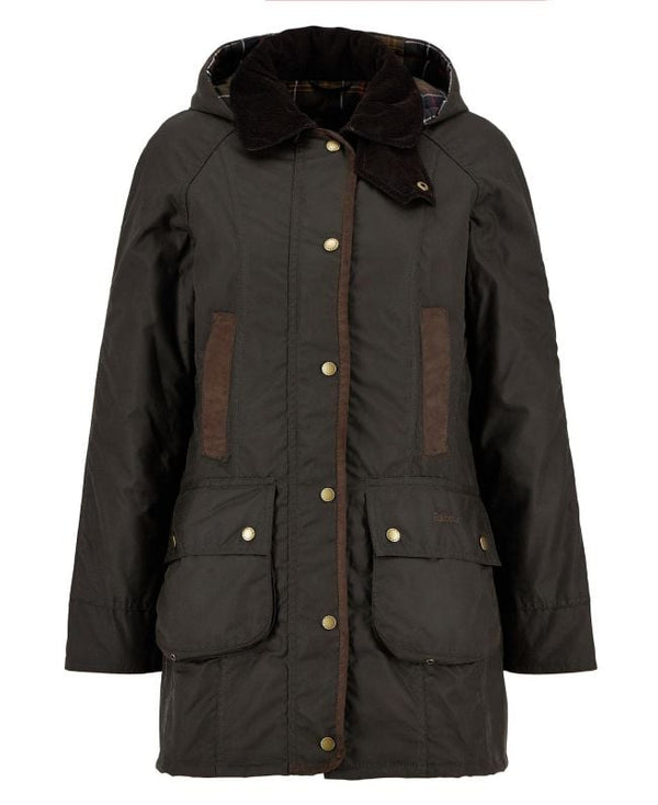 Barbour Bower Wax Jk Imbottito Parka Donna - 2