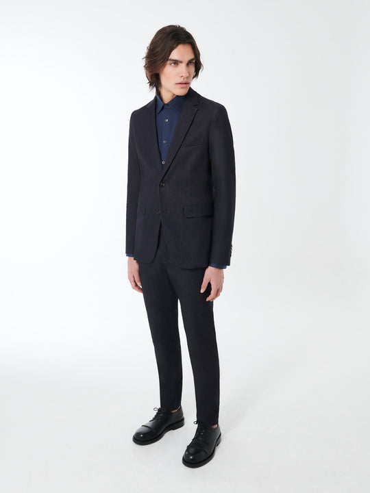 Rrd Blazer Marina Effetto Denim Blu Uomo