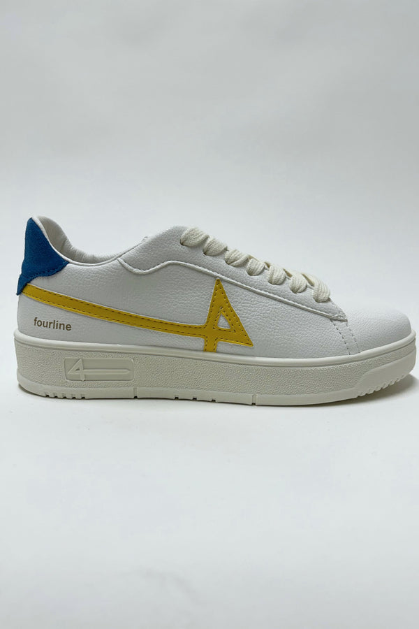 4 Fourline Sneakers Basket Bassa Giallo Donna - 2