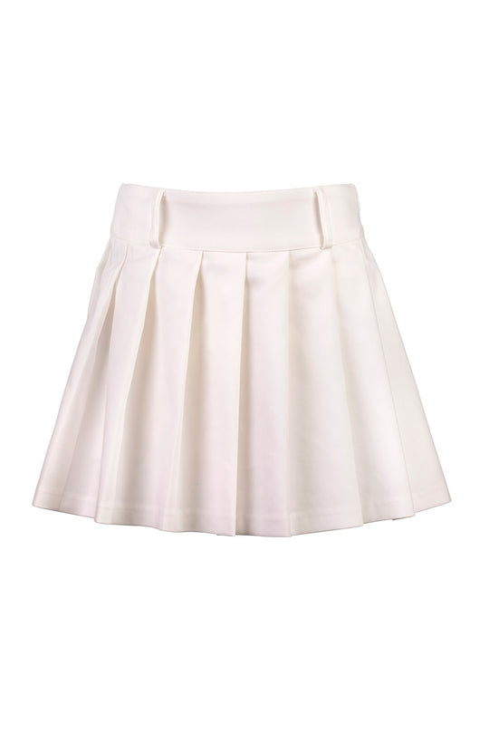 Elsy Gonna A Pieghe Tess. Tecnico Bianco Bambina