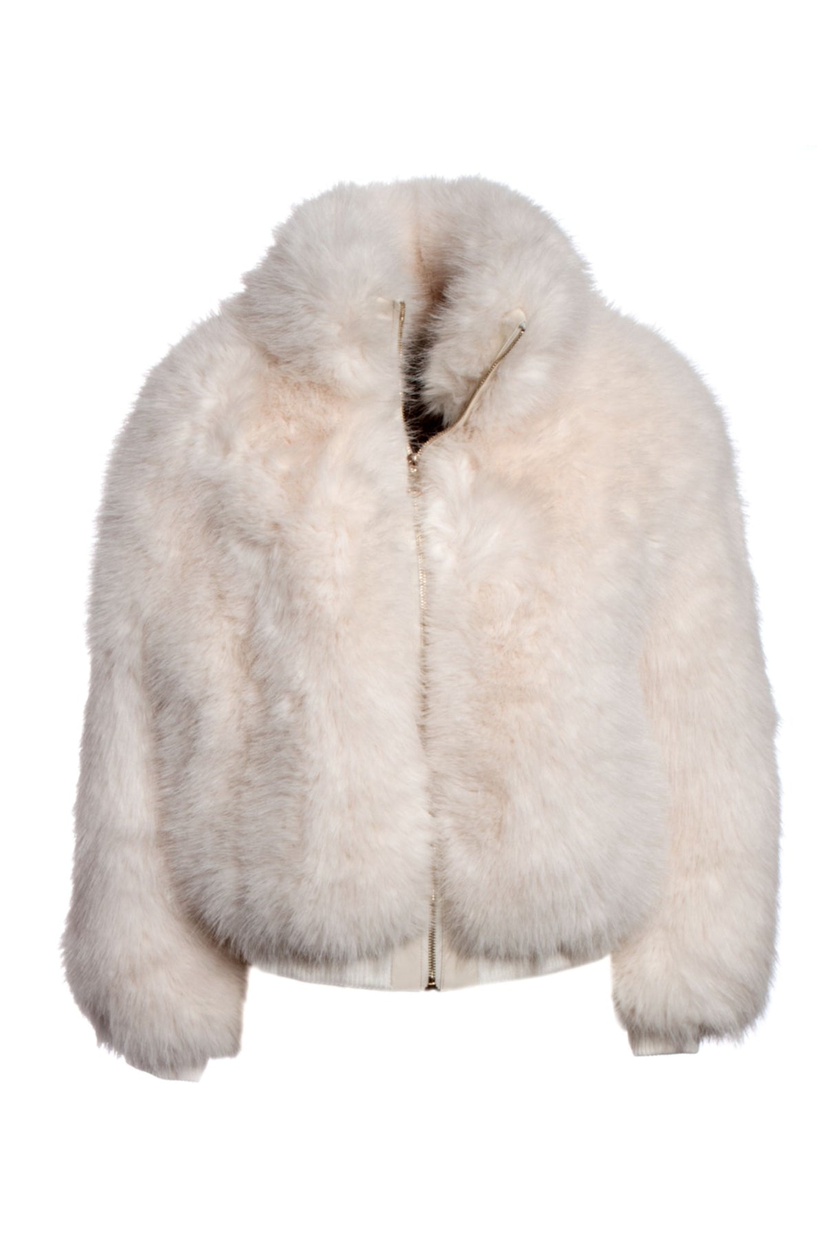 Regina Bomber Eco Pelliccia Bianco Donna - 1